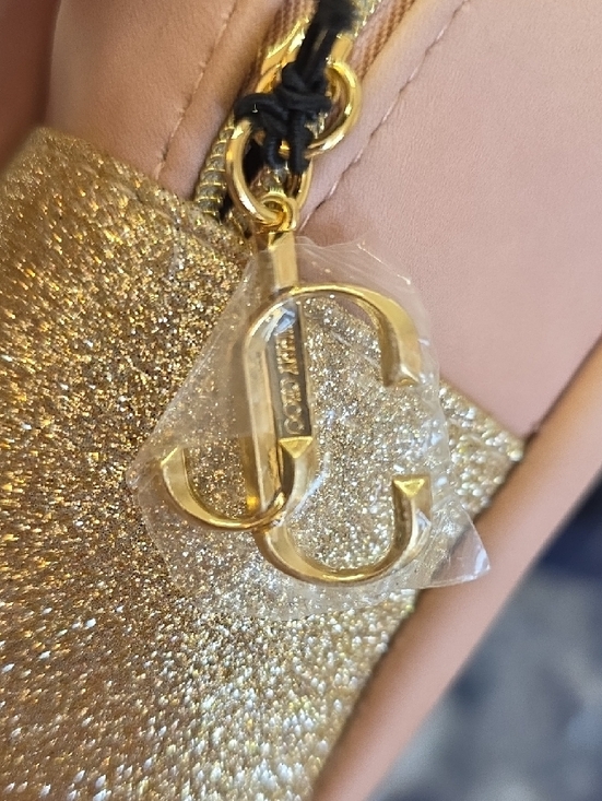 Jimmy Choo Blush Pink and Gold Cosmetic Bag - Picture 4 of 5